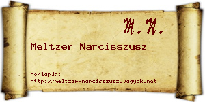 Meltzer Narcisszusz névjegykártya